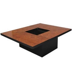 Burl Wood Expandable System Coffee Table 7