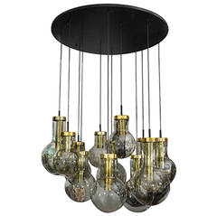 1970s RAAK Ten-Globe Chandelier