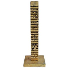 1960s Gilt Wooden Maquette by Mathias Goeritz