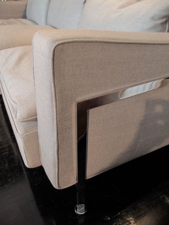 Robert Haussman for Stendig Chrome Frame Sofa