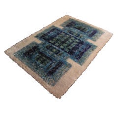 1960
s Vintage Danish Modern Rya Rug