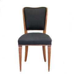 Vintage Set of Eight Art Deco Dining Chairs