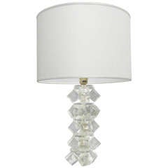 Vintage Venini Ice Cube Table Lamp