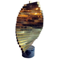 Vintage Brass Stabile Structure, USA, 1970s Vintage Brass Stabile Structure, USA, 1970s