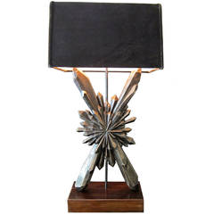 Flair Exclusive Grand "X" Starburst Table Lamp Handcrafted by George Sellers