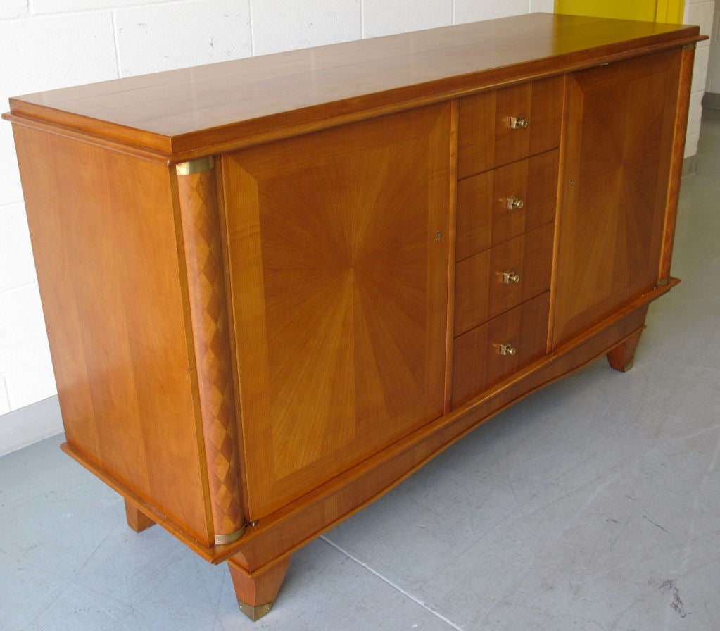 20th Century Beautiful Italian Cherry Wood Side Board