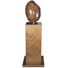 Monumental 1970's Abstract Polished Stone Sculpture