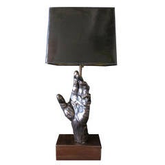 Reaching Hand Sculpture Table Lamp