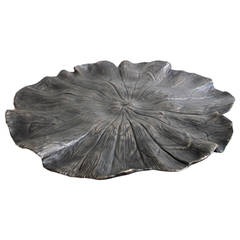 Bronze Lotus Tray Handcrafted by George Sellers
