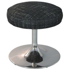 1960's Chrome Tulip Base Stool