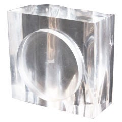 1970's French Lucite Photo Frame
