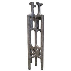 American 1960's Silver Resin Floor Sculpture