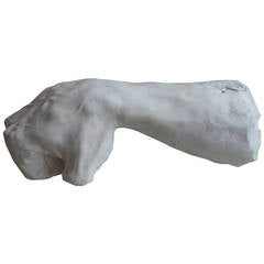 "Clenched" Large Plaster Hand Object