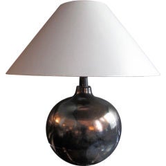 Chic 70's Mixed Metallic Glaze Table Lamp
