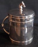 1930's Spanish Silver Plated Ice Cannister