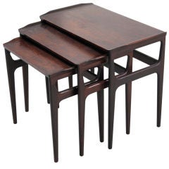 1960's Danish Set of Three Nesting Tables