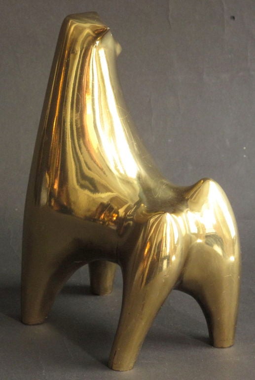 1970's American Modernist Brass Bull 1