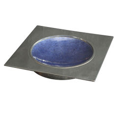 1950
s Del Campo Square Chrome and Purple Enamel Bowl