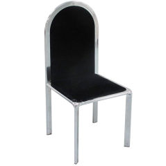 Set of 6 Vintage Chrome Framed Dining Chairs Set of 6 Vintage Chrome Framed Dining Chairs