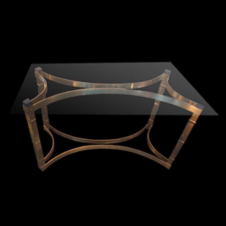 Hammered Brass Elliptical Desk