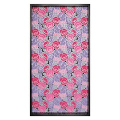 Framed 19th Century Floral Wallpaper Panel - Roses