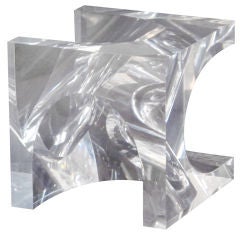 Vintage Lucite Abstract Art Sculpture