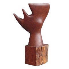 1970's American Abstract Wood Sculpture
