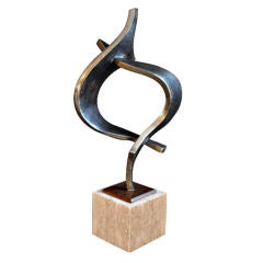 1980
s American Abstract Bronze Sculpture