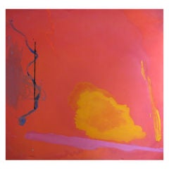 1970
s American Large Scale Abstract Oil on Canvas