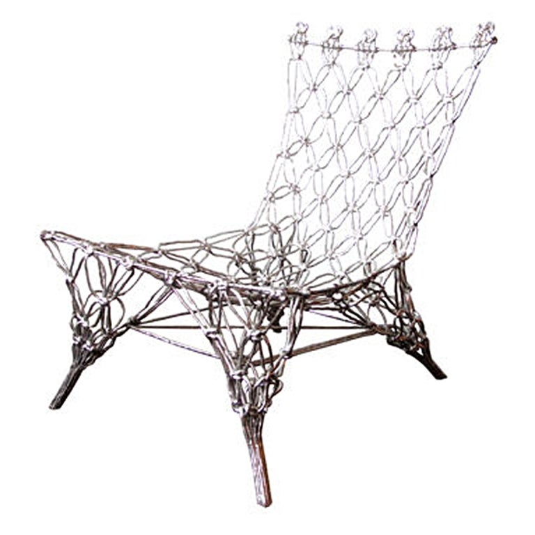 Chrome"Knotted Chair" by Marcel Wanders