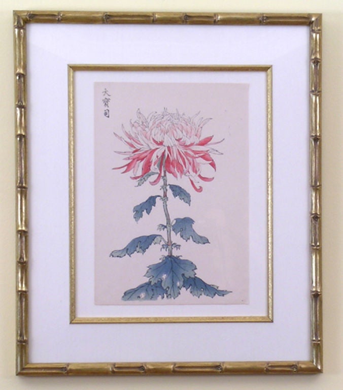 100 Chrysanthemums

Keika Hasegawa

Kyoto, Japan

Meji Era (ca. 1895)

Japanese Woodblock

Printed in Color with some

Touching by Hand

Paper Size:

8.25” x 12.25”

8.25” x  24.5”

	Keika Hasegawa was active from 1893-1905.  His