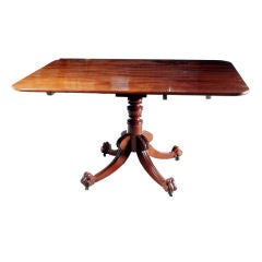 Antique Neo Classic tilt top mahogany breakfast   table