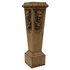 Carved Wood Pedestal
