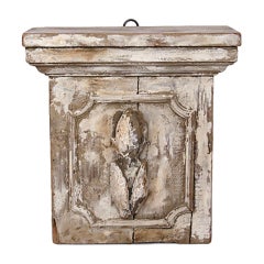 Antique Carved Wood Wall Hanging