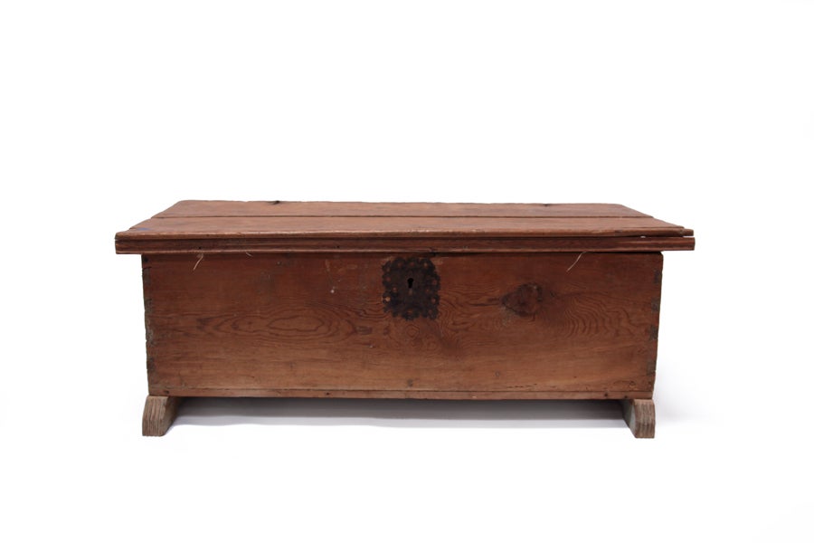 Primitive construction and beautifully aged wood lend this chest plenty of charm and character.