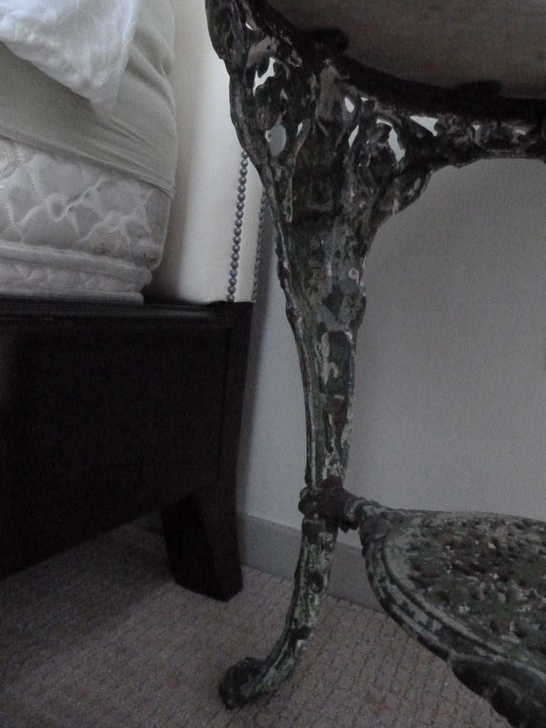 French Metal and Marble Table 3