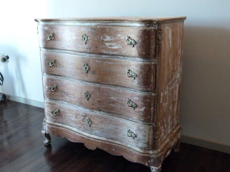 Baroque Swedish Five Drawer Chest For Sale