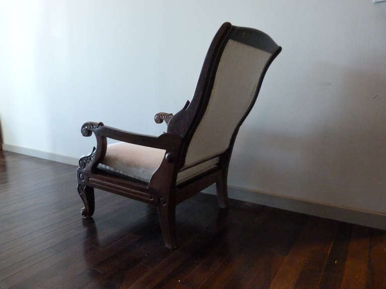 Pair Mid Century Reclining Chairs In Good Condition For Sale In Corona Del Mar, CA