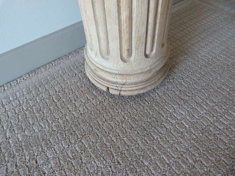 Carved Wood Corinthian Style Column For Sale 1