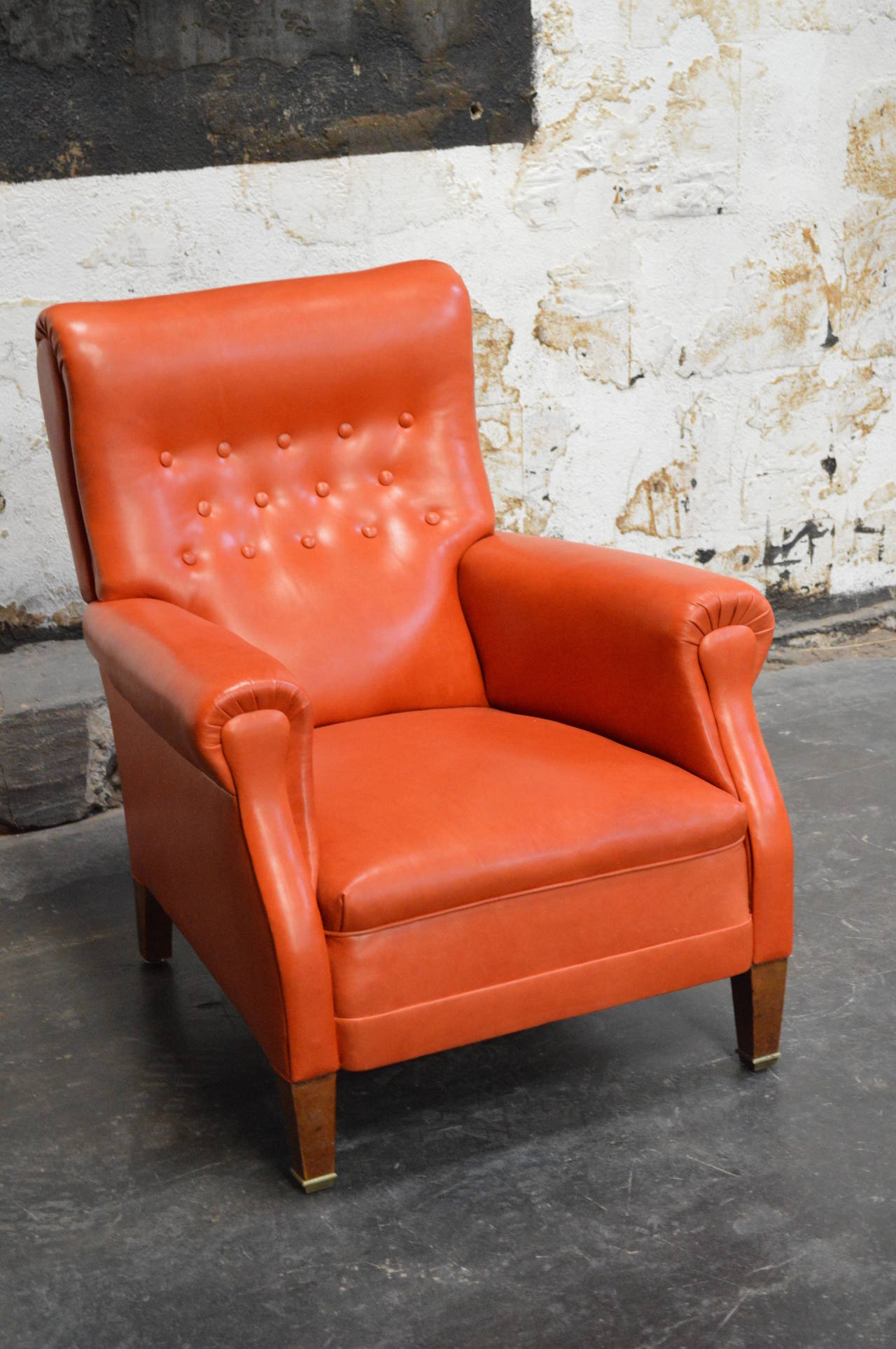 orange vintage chair