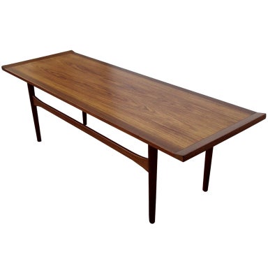 Swedish Mid Century Modern Narrow Coffee Table at 1stDibs slim