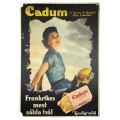 Unique Vintage Swedish Advertisement Poster Sign 8
