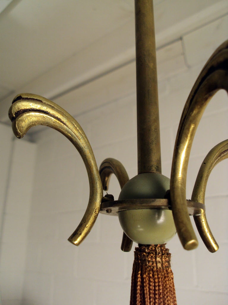 Swedish Art Deco 4-Arm Chandelier  1