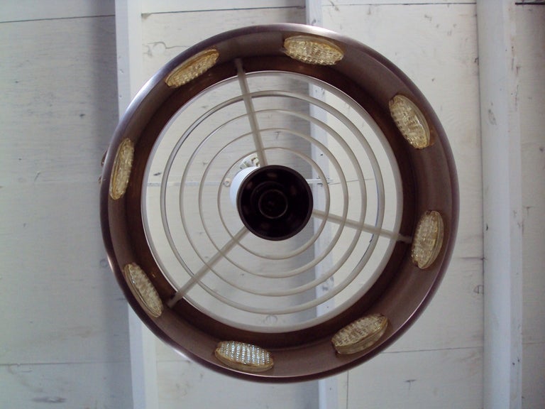 Schwedische Vintage-Pendelleuchte aus gesponnenem Aluminium, Mid-Century Modern (Mitte des 20. Jahrhunderts) im Angebot