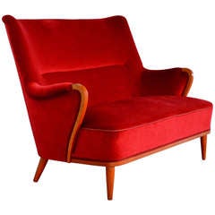 Swedish Art Moderne Settee Sofa 6