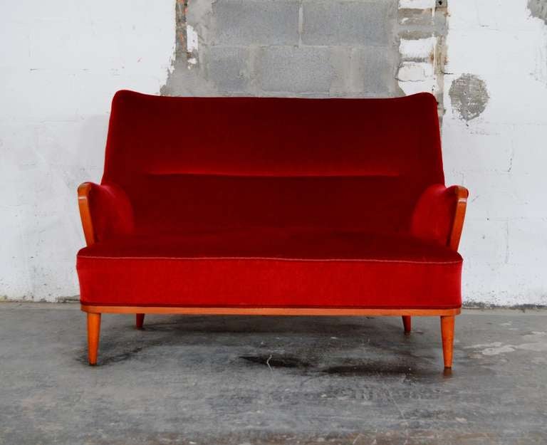 Art Deco Swedish Art Moderne Settee Sofa For Sale