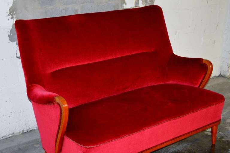 Swedish Art Moderne Settee Sofa For Sale 1