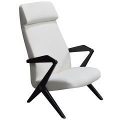 Swedish Mid-Century High Back Lounge Chair by Bengt Ruda - COM Ready
