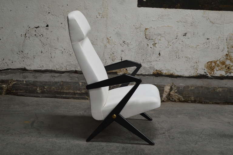 Mid-Century Modern Swedish Mid-Century High Back Lounge Chair by Bengt Ruda - COM Ready For Sale