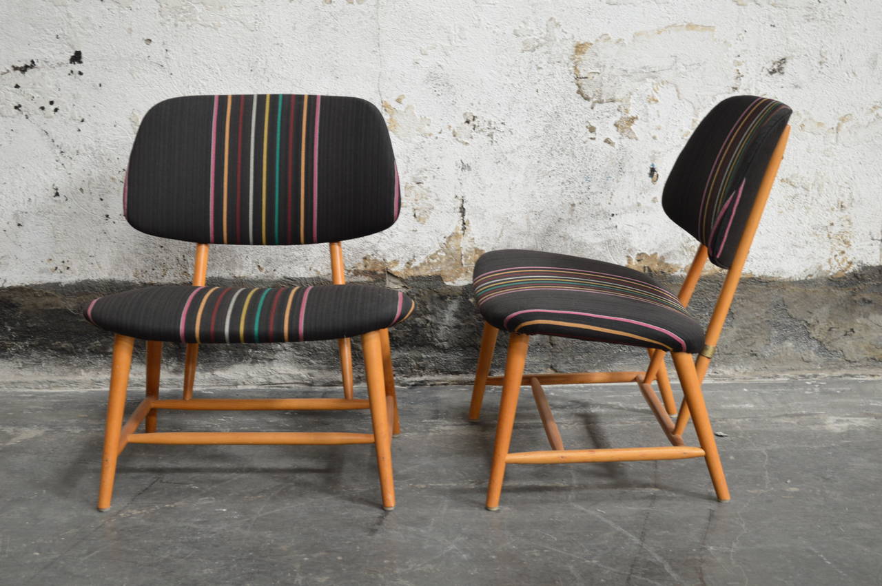 Mid-Century Modern Pair of Mid-Century TV Chairs by Alf Svensson for Ljungs Industrier AB